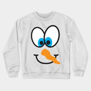 snowman face Crewneck Sweatshirt